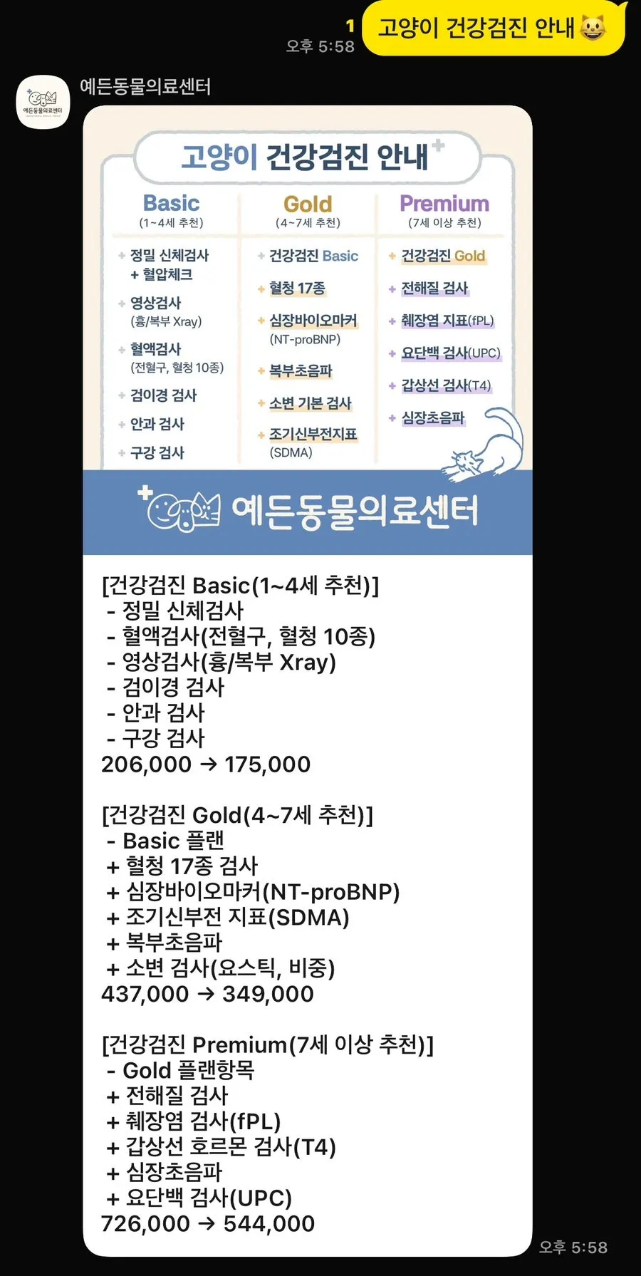 비숑 스케일링 후기 및 건강검진 비용: 예든동물의료센터 — 사진 3