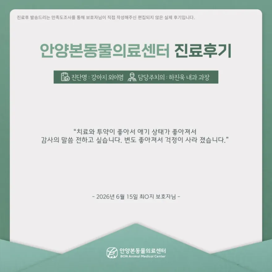 안양본동물의료센터 24시 진료 후기 및 비용 안내 — 사진 5